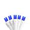 100ct. LED Wide Angle Icicle Christmas Lights With White Wire